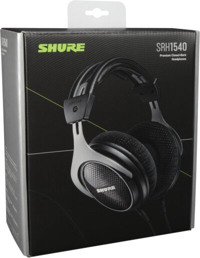 Shure SRH1540 Premium Closed-Back Headphones with 40mm Neodymium Drivers for Clear Highs and Extended Bass, Built for Professional Audio/Sound Engineers, Musicians and Audiophiles (SRH1540-BK)
