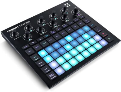 Novation Circuit Tracks: Groovebox sequencer with synth engines, MIDI control, and drum patterns for electronic music making