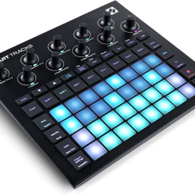 Novation Circuit Tracks: Groovebox sequencer with synth engines, MIDI control, and drum patterns for electronic music making
