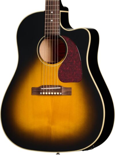 Epiphone Inspired by Gibson J-45 Standard EC, Vintage Sunburst with Bag