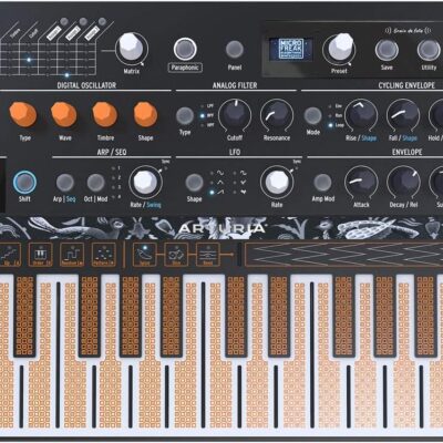 Arturia MicroFreak Hybrid Analog/Digital Synthesizer with Gooseneck Mic