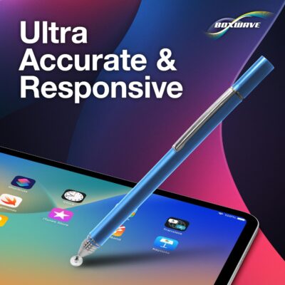 BoxWave Stylus Pen Compatible with DiGiCo Quantum 338 Digital Mixing Console – FineTouch Capacitive Stylus, Super Precise Stylus Pen – Lunar Blue