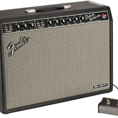 Fender Tone Master Deluxe Reverb Guitar Amplifier, Black, with 2-Year Warranty