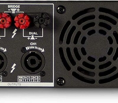 Crown XLi800 Two-channel, 600-Watt Bridged 8Ω Power Amplifier. Professional DJ, PA, Stage Amp. Black