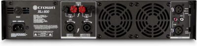 Crown XLi800 Two-channel, 600-Watt Bridged 8Ω Power Amplifier. Professional DJ, PA, Stage Amp. Black