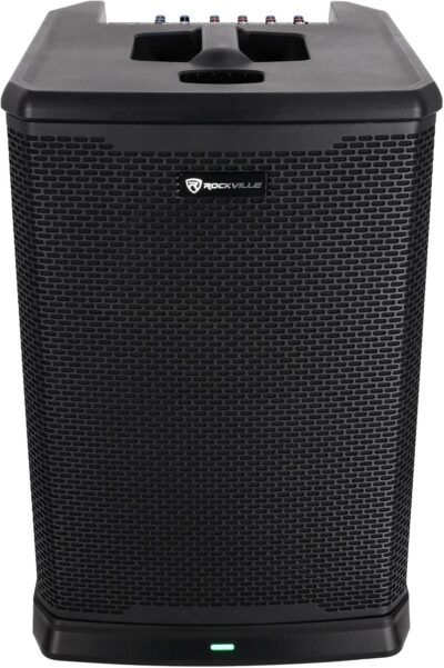71c2EFRRi3L. AC SL1500 Rockville Titan MIX12A 3200W Peak 12-Inch Powered Column Array PA System with Subwoofer, 8-Channel Mixer, Bluetooth Audio, DSP, Travel Bags
