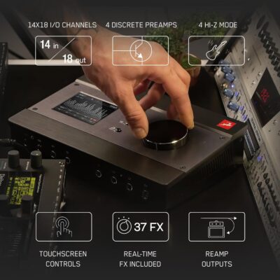 Antelope Audio Zen Tour Synergy Core Audio Interface – 18 X 26 Desktop Thunderbolt 3 & USB Interface w/Onboard FX DSP Audio Processor – Portable Studio Audio Mixer for Recording Music, Podcast & More