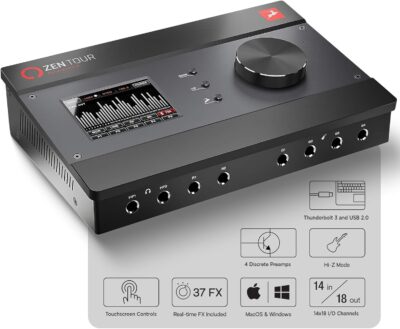 Antelope Audio Zen Tour Synergy Core Audio Interface – 18 X 26 Desktop Thunderbolt 3 & USB Interface w/Onboard FX DSP Audio Processor – Portable Studio Audio Mixer for Recording Music, Podcast & More
