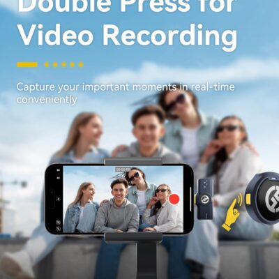 71cOsx YolL. AC SL1500 Hollyland Lark M2 Wireless Microphone for iPhone15/16/17&Android, USB C Mini Lapel Microphone Wireless, 1000ft Range, Hi-Fi Audio, Noise Cancellation, 30H Battery for Video Recording, Streaming