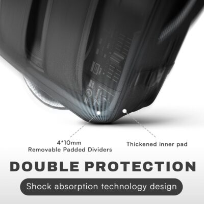 DJ Controller Bag for DDJ-FLX4/DDJ 200/DDJ 400/DDJ REV1, Padded DJ Backpack with Multi-pocket for 17 Inch Laptop, Cables, DJ Carrying Mixer Case with Adjustable Strap for DJ Equipment, Grey