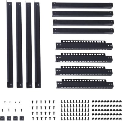 71d79gb09RL. AC SL1500 6U Open Frame Network Rack, Server Rack Shelf for Networking, Server, Audio and Video Equipment, Desktop AV Rack