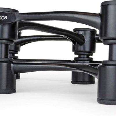 71d8ZjpxcSL. AC SL1500 IsoAcoustics Aperta Series Isolation Speaker Stands with Tilt Adjustment: Aperta300 (11.8 x 7.9) Black (Single)