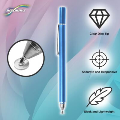 BoxWave Stylus Pen Compatible with DiGiCo Quantum 338 Digital Mixing Console – FineTouch Capacitive Stylus, Super Precise Stylus Pen – Lunar Blue