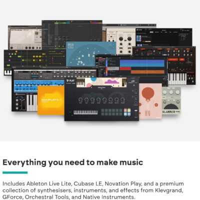 Novation Launchkey Mini 25 MK4 — Portable 25 Mini-Key, USB, MIDI Keyboard Controller with DAW Integration. Chord Mode, Scale Mode, Drum Pads, and Arpeggiator. Includes Music Creation Software Bundle