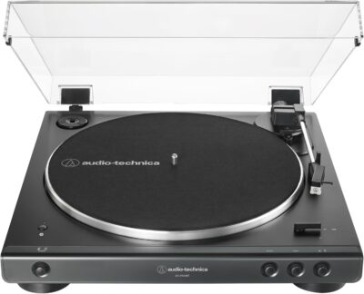 Audio-Technica AT-LP60XBT-BK Fully Automatic Wireless Belt-Drive Turntable (Black) (ATLP60XBTBK)