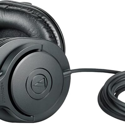 Audio-Technica ATH-M20x Professional Studio Monitor Headphones, Black