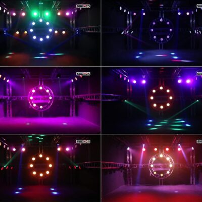 71et7shx81L. AC SL1500 SHEHDS LED Stage Par Lights LED 18X18W DJ Stage Lights RGBWA+UV 6in1 Wash/Strobe Effect DMX512 Control Sound Activated Aluminum Alloy Shell Uplighting Lights for Concerts Family Party-1 Pack