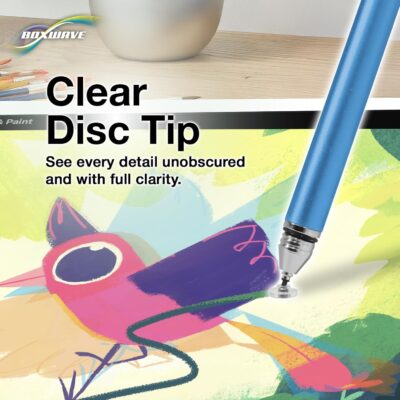 BoxWave Stylus Pen Compatible with DiGiCo Quantum 338 Digital Mixing Console – FineTouch Capacitive Stylus, Super Precise Stylus Pen – Lunar Blue