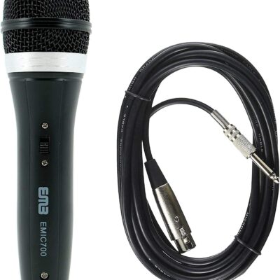 Mackie Thump15BST THUMP-15BST Boosted 1300W 15 Powered Loudspeaker (Single) with EMB Speaker Stand + EMB Microphone and EMB XLR Cable Bundle