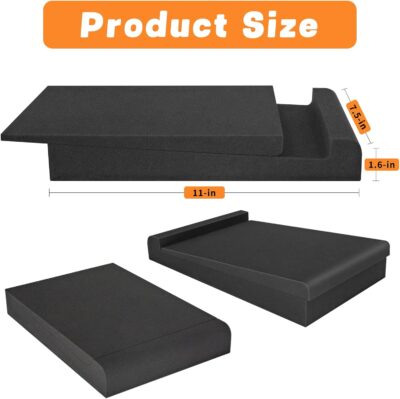 2 Pack Studio Monitor Isolation Pads for 5-6 Inches Speakers Sound Insulation Studio Foam Prevents Vibrations Acoustic Speaker Isolation Pad High Density Fits Most Stands