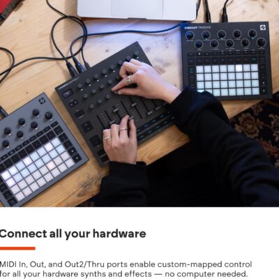 Novation Launch Control XL 3 – USB Powered, MIDI Control Surface and Mixer for DAW and Hardware Integration with 8 Faders, 24 Endless Encoders, 5-Pin MIDI I/O, and Music Software Bundle