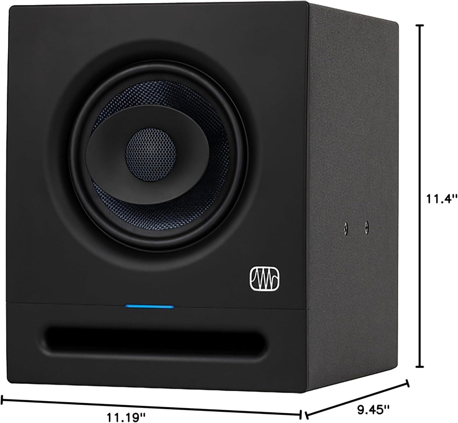 PreSonus Eris Pro 6 2-Way Biamped, Active, 6.5-inch Coaxial Studio Monitor Bundle with Stereo Breakout Cable, XLR Cable, and Austin Bazaar Polishing Cloth