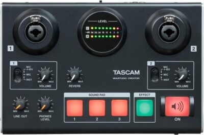 Tascam US-42B MiNiSTUDIO Creator USB Audio Interface (US42B), for Podcasting, Control Software, EZ Mode