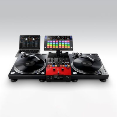 Pioneer DJ DJM-S5 2-channel Mixer for Serato DJ,Red/Black