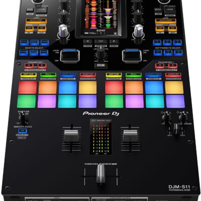 71gSfg1E4xL. AC SL1500 Pioneer DJM-S11 2-channel Mixer for Serato DJ with Pioneer PLX-1000 Professional Turntable (Pair)