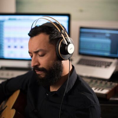 AKG Pro Audio K92 Over-Ear, Closed-Back, Critical Listening and Studio Headphones, Matte Black and Gold