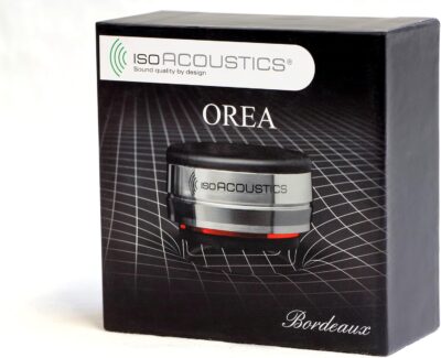 IsoAcoustics Orea Series Audio Equipment Isolators (Bordeaux – 32 lbs Max/pc)