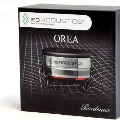 IsoAcoustics Orea Series Audio Equipment Isolators (Bordeaux – 32 lbs Max/pc)