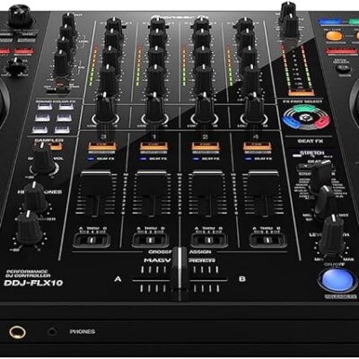Pioneer DJ DDJ-FLX10 Limited Edition – 4-channel DJ controller for Rekordbox & Serato – Black