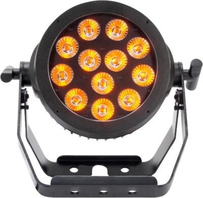 Audiosavings Bundle: American DJ ADJ 12P HEX IP 65 Outdoor RGBAW + UV LED DMX Par Can Wash Up-Light (8 Items)