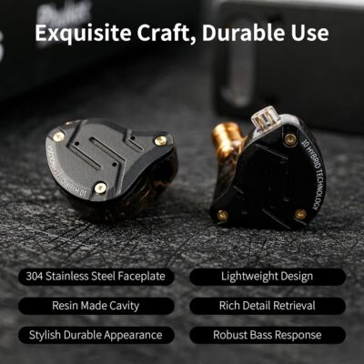 71i3 RJkjyL. AC SL1500 Gaming Earbuds Headphone, KZ ZS10 Pro Gaming for IEM Earphone, KZ in Ear Monitor IEM HiFi Earphone Earbuds with 5 Driver 4BA 1DD with Detachable 0.75mm 2 Pin Cable for Singer (Purple No Mic)…