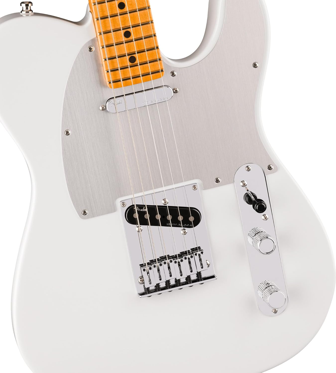 Fender American Ultra II Telecaster – Avalanche Bundle with Case, Strap, Cable, Hat, and Guitar Cleaning Kit