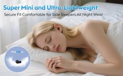 71iICsu4Y7L. AC SL1500 Invisible Mini Sleep Earbuds Wireless Bluetooth, Ultra-Light Comfort Fit Sleep Headphones for Side Sleepers, Unique Tumbler Portable Charging Case, Soft In-Ear Ear Plugs for Sleeping Small Ears Gym