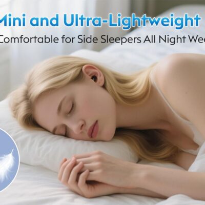 71iICsu4Y7L. AC SL1500 Invisible Mini Sleep Earbuds Wireless Bluetooth, Ultra-Light Comfort Fit Sleep Headphones for Side Sleepers, Unique Tumbler Portable Charging Case, Soft In-Ear Ear Plugs for Sleeping Small Ears Gym