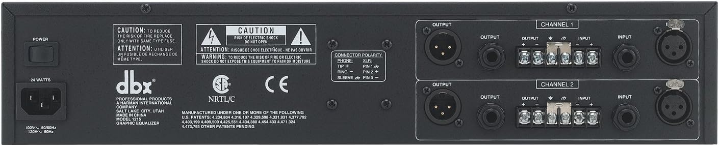 dbx 1215 Dual-Channel, 15-Band Graphic Equalizer