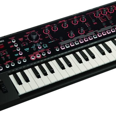 Roland JD-XI 37-Key Interactive Analog/Digital Crossover Synthesizer, Black & Hosa CPP-202 Dual 1/4 TS to Dual 1/4 TS Stereo Interconnect Cable, 2 Meters
