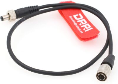 DRRI 4pin Hirose to Locking 2.1mm DC Cable for Video Devices PIX-E5 PIX-E7 PIX-E5H Monitor,Lectrosonics SRC/SRb/SRA DCR822 receivers