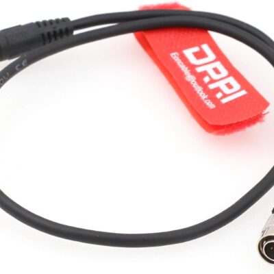 DRRI 4pin Hirose to Locking 2.1mm DC Cable for Video Devices PIX-E5 PIX-E7 PIX-E5H Monitor,Lectrosonics SRC/SRb/SRA DCR822 receivers