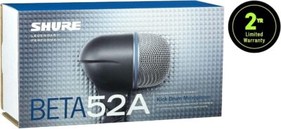 71jDVbjEDbL. AC SL1500 Shure BETA 52A Kick Drum Microphone – Supercardioid Dynamic Mic with High Output Neodymium Element, Locking Stand Adapter, Durabl Steel Mesh Grille and Shock Mount