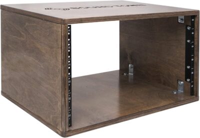 71jL9L4zWOL. AC SL1500 Sound Town DIY 6U Studio Rack with Solid Baltic Birch Plywood, Weathered Brown (SDRK-Y6B)