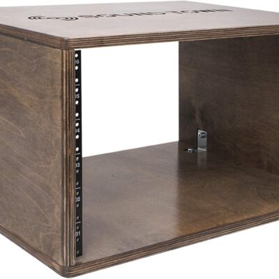 71jL9L4zWOL. AC SL1500 Sound Town DIY 6U Studio Rack with Solid Baltic Birch Plywood, Weathered Brown (SDRK-Y6B)