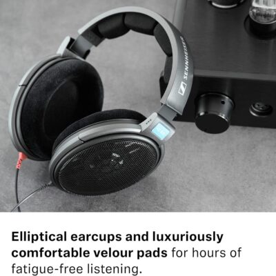 Sennheiser HD 600 – Audiophile Open-Back Dynamic Wired Headphones Over Ear with Natural Soundstage and Premium Comfort for Music Lovers, Open Metal Earpiece Covers, Black