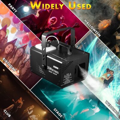 Haze Machine 500W, Fog Machine Continuous Output, Manual/Wireless Remote/DMX Control, Enhancing the Light Show, Perfect for Stage DJ Halloween Club Christmas Wedding