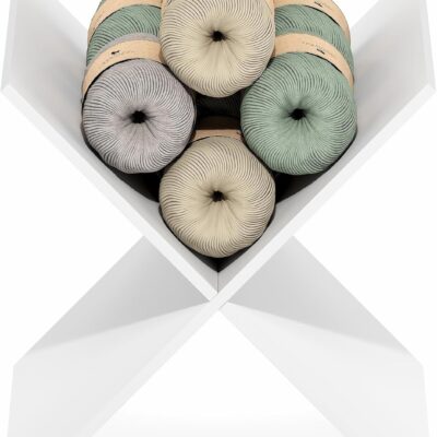 71kFjImK1nL. AC SL1500 Furinno Cubicle Cube Insert, X-Shelf Cube Organizer, 3-Shelf Accessory, Fits into Furinno Triple Thick Cubes, IKEA Kallax, for Organizers and Storage, White