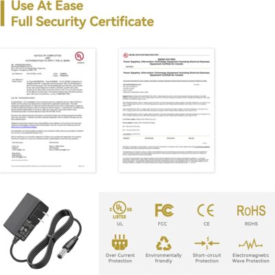 71kLY9W2xnL. AC SL1500 UL 12V 1.5A AC Adapter Charger for Ableton Push 2 DAW Controller Replacement Power Cord Charger