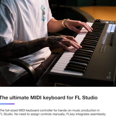 Novation FLkey 49 MIDI Keyboard – Seamless FL Studio Integration with Chord Mode and Scale Mode. All the software you need for Music Production